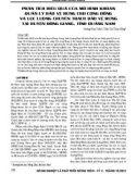 Phân tích hiệu quả của mô hình khoán quản lý bảo vệ rừng cho cộng đồng và lực lượng chuyên trách bảo vệ rừng tại huyện Đông Giang, tỉnh Quảng Nam