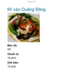 Mì xào Quảng Đông