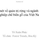 Bài giảng Vài nét về quản trị rừng và ngành công nghiệp chế biến gỗ của Việt Nam