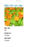 Đậu Hà Lan xào