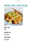 Mướp xào cháo quẩy