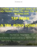 Tập huấn tuần tra rừng cộng đồng