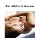 Chọn thời điểm để nâng ngực