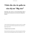 9 thứ cần cho tủ quần áo của chị em “Big size”