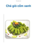 Món Chả giò cốm xanh