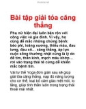 Bài tập giải tỏa căng thẳng