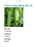 Canh mướp đắng nấu cá