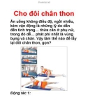 Cho đôi chân thon