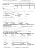 Đề thi học kì 2 môn Tiếng Anh lớp 9 năm 2023-2024 có đáp án - Trường TH&THCS Lý Thường Kiệt, Hiệp Đức