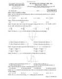 Đề thi HK1 môn Toán lớp 12 năm 2018-2019 - Sở GD&ĐT Thái Nguyên - Mã đề 209