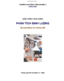 Giáo trình thực hành phân tích định lượng phần 1