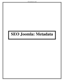 SEO Joomla: Metadata