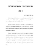 SỬ DỤNG MASK THANH QUẢN (Kỳ 1)