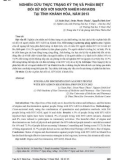 Nghiên cứu thực trạng kỳ thị và phân biệt đối xử đối với người nhiễm HIV/AIDS tại tỉnh Khánh Hòa, năm 2013