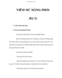 VIÊM MỦ MÀNG PHỔI (Kỳ 2)