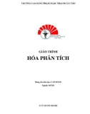 Giáo trình Hóa phân tích (Ngành: Dược - Trình độ: Cao đẳng) - CĐ Phạm Ngọc Thạnh Cần Thơ