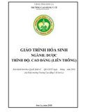 Giáo trình Hoá sinh (Ngành: Dược - CĐLT) - Trường Cao đẳng Y tế Sơn La