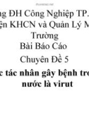 Chuyên đề : Các tác nhân gây bệnh trong nước là virut