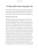 Về thực phẩm chức năng giảm cân