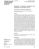 Evaluation of electricity generation from wastewater by microbial fuel cell