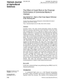 The effect of credit risk on the financial performance of commercial banks in Vietnam