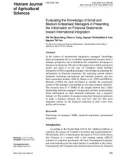 Evaluating the knowledge of small and medium enteprises’ managers in presenting the information on financial statements toward international integration