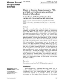 Effects of osmotic stress induced by PEG and NaCl on the germination and early growth of mung bean