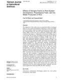 Effects of nitrogen forms on root system development, physiological traits, and dry matter production of rice