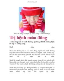 Trị bệnh mùa đông