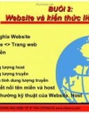 Bài giảng Thương mại điện tử dành cho doanh nghiệp - Bài 2: Website và kiến thức liên quan