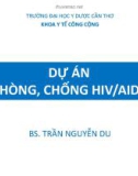 Bài giảng Dự án phòng, chống HIV/AIDS - BS. Trần Nguyễn Du