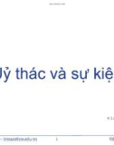 Bài giảng Lập trình hướng đối tượng: Ủy thác và sự kiện