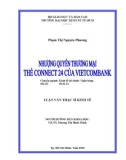 Luận văn Thạc sĩ Kinh tế: Nhượng quyền thương mại thẻ Connect 24 của Vietcombank