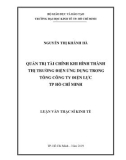 Luận văn Thạc sĩ Kinh tế: Quản trị tài chính khi hình thành thị trường điện - Ứng dụng trong Tổng Công ty Điện lực TP Hồ Chí Minh