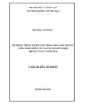 Luận án Tiến sĩ Kinh tế: Hệ thống thông tin kế toán trong bối cảnh áp dụng công nghệ thông tin tại các doanh nghiệp nhỏ và vừa của Việt Nam