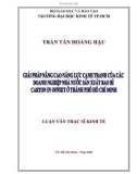 Luận văn Thạc sĩ Kinh tế: Giải pháp nâng cao năng lực cạnh tranh của các doanh nghiệp nhà nước sản xuất bao bì carton on offset ở thành phố Hồ Chí Minh