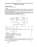 Báo cáo khoa học TÍNH TOÁN TIẾT DIỆN BÊ TÔNG CỐT THÉP CHỊU NÉN LỆCH TÂM BÉ THEO TCXDVN 356 : 2005 