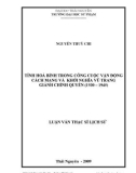 luận văn: TỈNH HOÀ BÌNH TRONG CÔNG CUỘC VẬN ĐỘNG CÁCH MẠNG VÀ KHỞI NGHĨA VŨ TRANG GIÀNH CHÍNH QUYỀN (1930 – 1945)