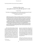 Báo cáo Xã hội học Marx-Lenin Qua nghiên cứu một số tác phẩm đầu tay của V.I. Lenin 