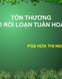 Bài giảng Tổn thương do rối loạn tuần hoàn - PGS. Hứa Thị Ngọc Hà