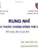 Bài giảng Rung nhĩ và các thuốc chống đông thế hệ mới - BS. Nguyễn Tuấn Hải