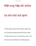 Mật ong hấp tỏi chữa ho khi trời trở lạnh