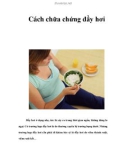 Cách chữa chứng đầy hơi