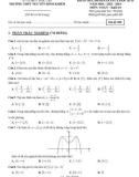 Đề thi giữa học kì 2 môn Toán lớp 10 năm 2023-2024 có đáp án - Trường THPT Nguyễn Bỉnh Khiêm, Đắk Lắk