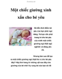 Một chiếc giường xinh xắn cho bé yêu