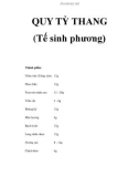 QUY TỲ THANG (Tế sinh phương)