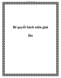 Bí quyết bách niên giai lão