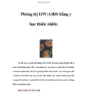 Phòng trị HIV/AIDS bằng y học thiên nhiên