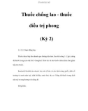 Thuốc chống lao - thuốc điều trị phong (Kỳ 2)