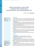 Trầm cảm ở phụ nữ mang thai và một số yếu tố liên quan tại huyện Đông Anh, thành phố Hà Nội